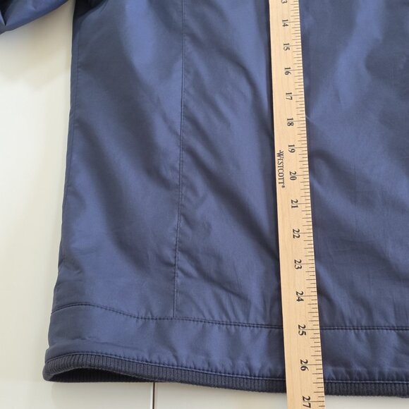 Brooks Brothers Bomber Jacket Mens L Navy LS Pockes Zip Mockneck Lined Preppy - Picture 8 of 16